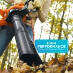 на открито бг BLACK+DECKER духалка за листа и прахосмукачка за листа 3-в-1 12 ампера 250 mph 400 cfm V8R6ZD448 - Image 8