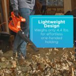 на открито бг BLACK+DECKER електрическа духалка за листа 7-ампер V8R6ZD444 - Image 6