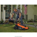 на открито бг BLACK+DECKER електрическа косачка за трева с кабел 13-amp 20-инча V8R6ZD421