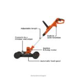 на открито бг BLACK+DECKER електрическа косачка за косене на коси за косене на коси 3 в 1 с кабел V8R6ZD415 - Image 3