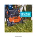 на открито бг BLACK+DECKER електрическа косачка за трева с дръжка за велосипед 15-инчов 10-амперов кабел V8R6ZD418 - Image 3