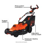 на открито бг BLACK+DECKER електрическа косачка 10 ампера 15 инча с кабел V8R6ZD427 - Image 8