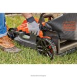на открито бг BLACK+DECKER електрическа косачка за трева с дръжка за велосипед 15-инчов 10-амперов кабел V8R6ZD418 - Image 9