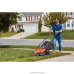 на открито бг BLACK+DECKER електрическа косачка за трева с дръжка за велосипед 15-инчов 10-амперов кабел V8R6ZD418