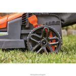 на открито бг BLACK+DECKER електрическа косачка за трева с дръжка за велосипед 15-инчов 10-амперов кабел V8R6ZD418 - Image 10