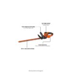 на открито бг BLACK+DECKER ножица за жив плет 22 инча V8R6ZD515 - Image 3
