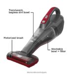 почистване бг BLACK+DECKER dustbuster quickclean безжична ръчна прахосмукачка за кола с моторизирана четка за тапицерия V8R6ZD2 - Image 10